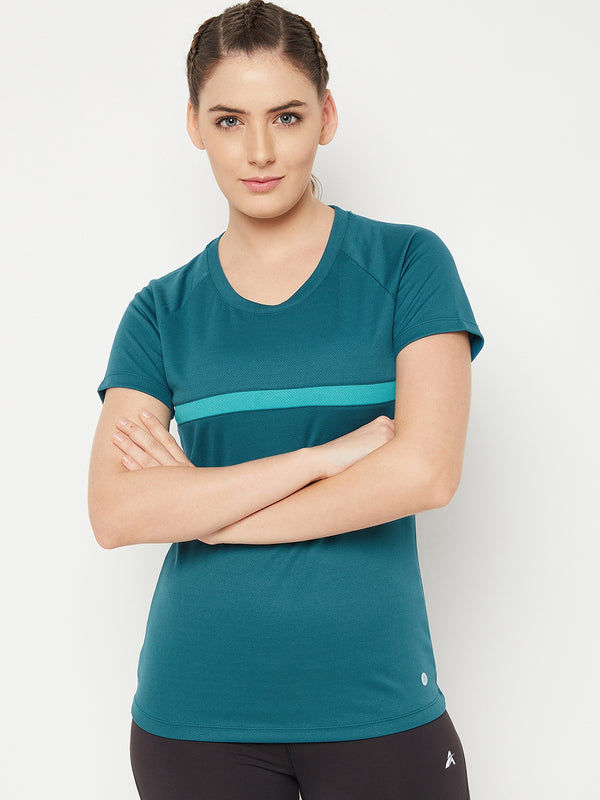 Dash Line T-Shirt Pacific