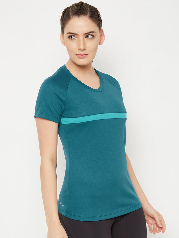 Dash Line T-Shirt Pacific