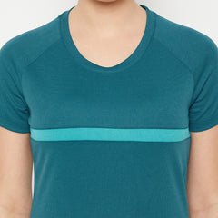 Dash Line T-Shirt Pacific