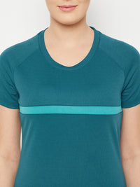 Dash Line T-Shirt Pacific