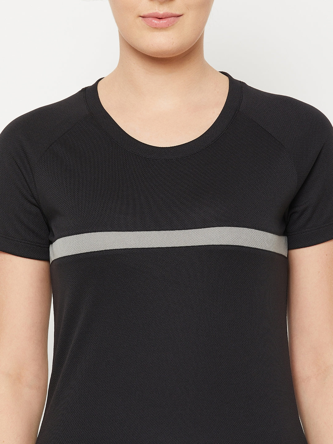 Dash Line T-Shirt Black