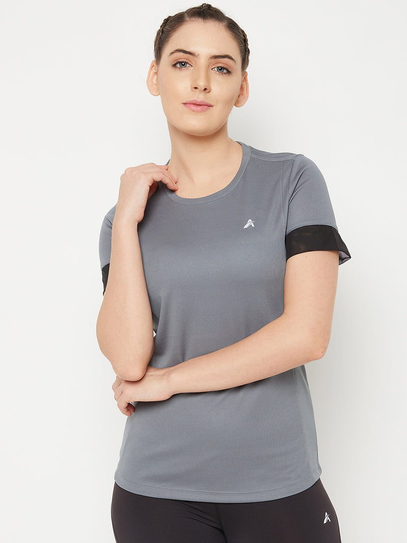 Contrast Tone T-Shirt Grey