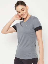 Contrast Tone T-Shirt Grey