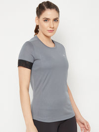 Contrast Tone T-Shirt Grey