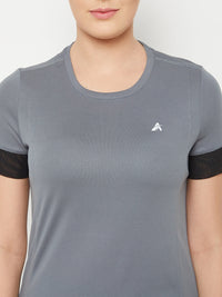 Contrast Tone T-Shirt Grey