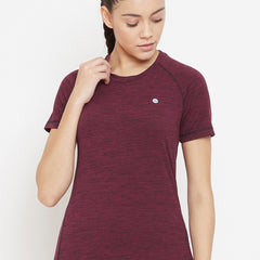 Aero Weave T-Shirt Maroon