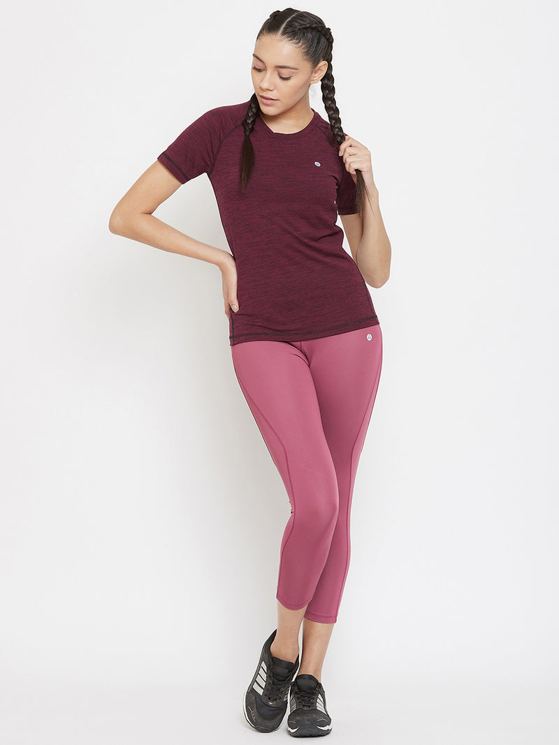 Aero Weave T-Shirt Maroon