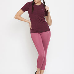 Aero Weave T-Shirt Maroon