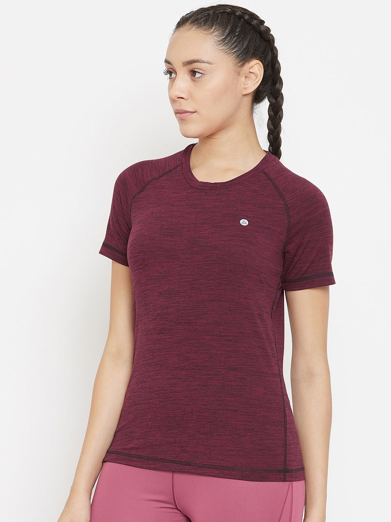 Aero Weave T-Shirt Maroon