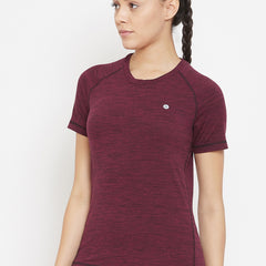 Aero Weave T-Shirt Maroon
