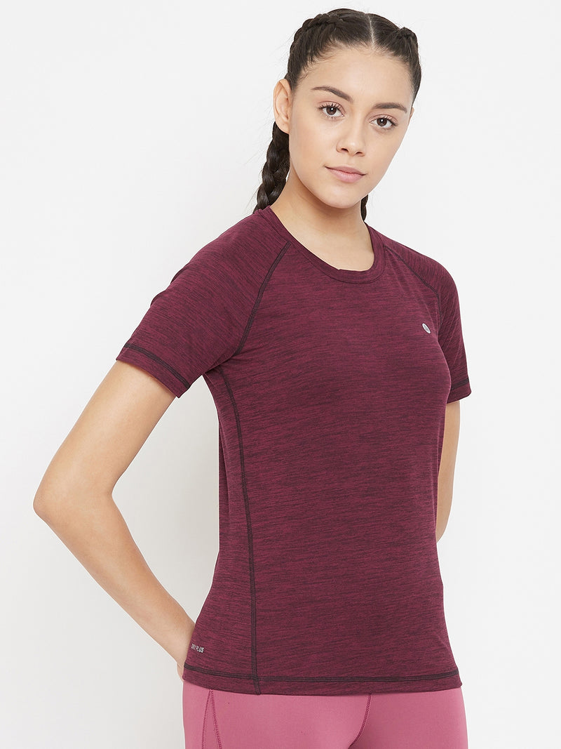 Aero Weave T-Shirt Maroon