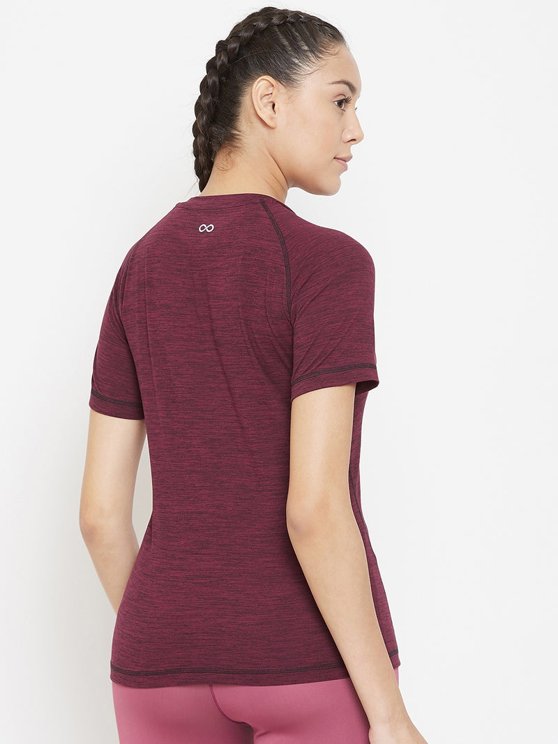 Aero Weave T-Shirt Maroon