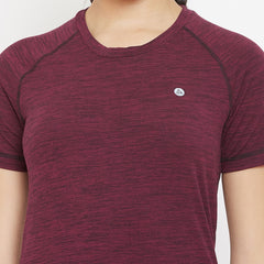 Aero Weave T-Shirt Maroon
