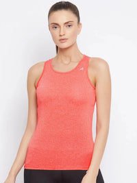 Crisscross Keyhole Tank Top Coral Athlisis Sports