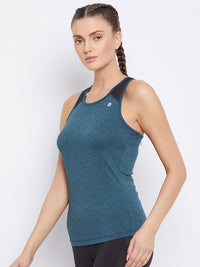Mesh Back Tank Top Navy