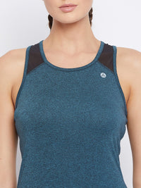Mesh Back Tank Top Navy