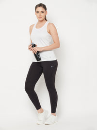 Y-Back Tank Top White