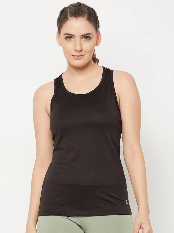 Y-Back Tank Top Black