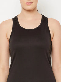 Y-Back Tank Top Black Athlisis Sports