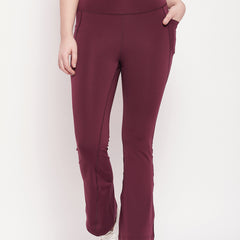 Active Sculpt Flare Pant Maroon