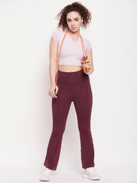 Active Sculpt Flare Pant Maroon