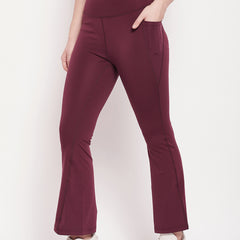 Active Sculpt Flare Pant Maroon