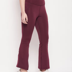 Active Sculpt Flare Pant Maroon