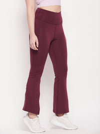 Active Sculpt Flare Pant Maroon