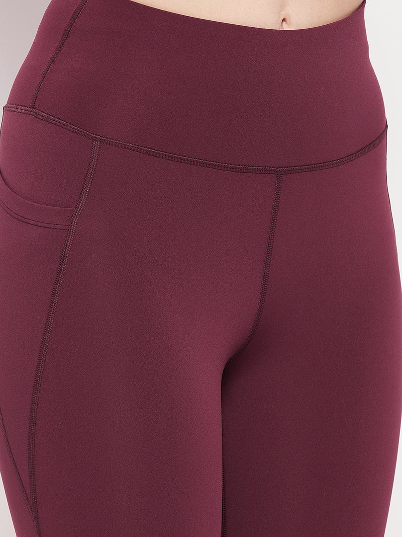 Active Sculpt Flare Pant Maroon