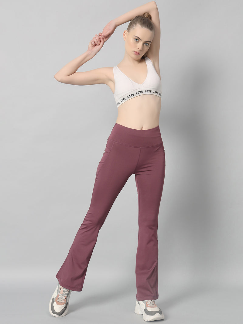 Active Sculpt Flare Pant Mauve
