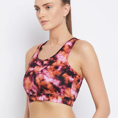 Abstract Printed Bralette Luxe AOP Sports Bra