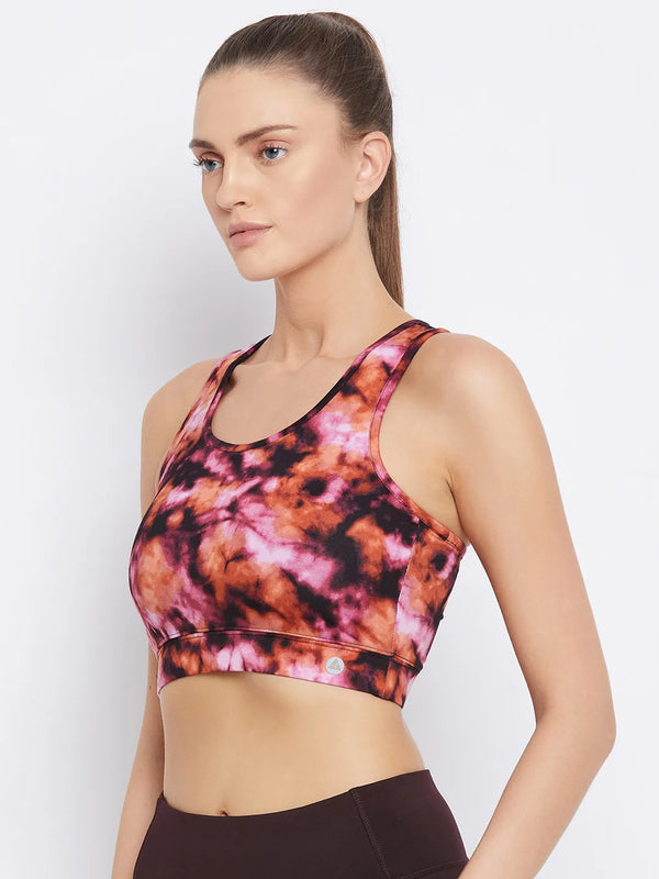 Abstract Printed Bralette Luxe AOP Sports Bra