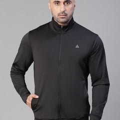 Basic Zipper Jacket Black