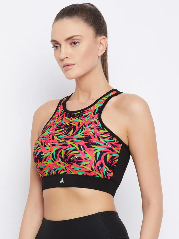 Floral Print Sports Bra