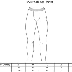 Nylon Basic Compression Tights Black