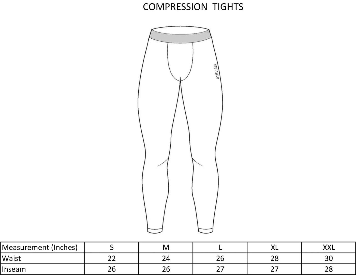 Nylon Basic Compression Tights Black Athlisis Sports