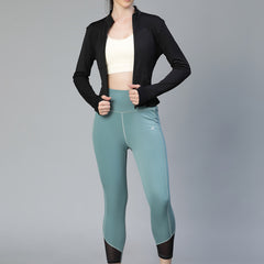 Sculpt Crop Jacket Black