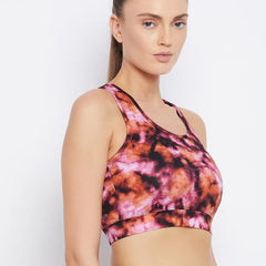Abstract Printed Bralette Luxe AOP Sports Bra