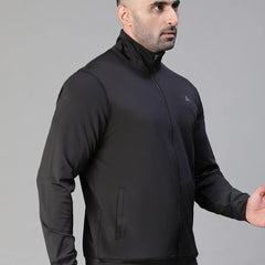Basic Zipper Jacket Black