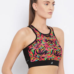 Floral Print Sports Bra