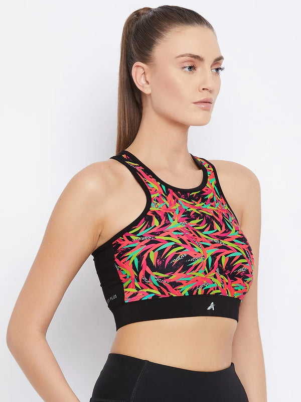 Floral Print Sports Bra