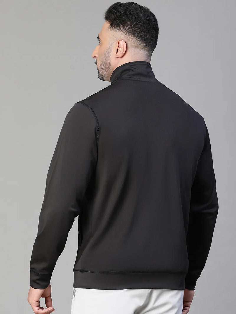 Basic Zipper Jacket Black