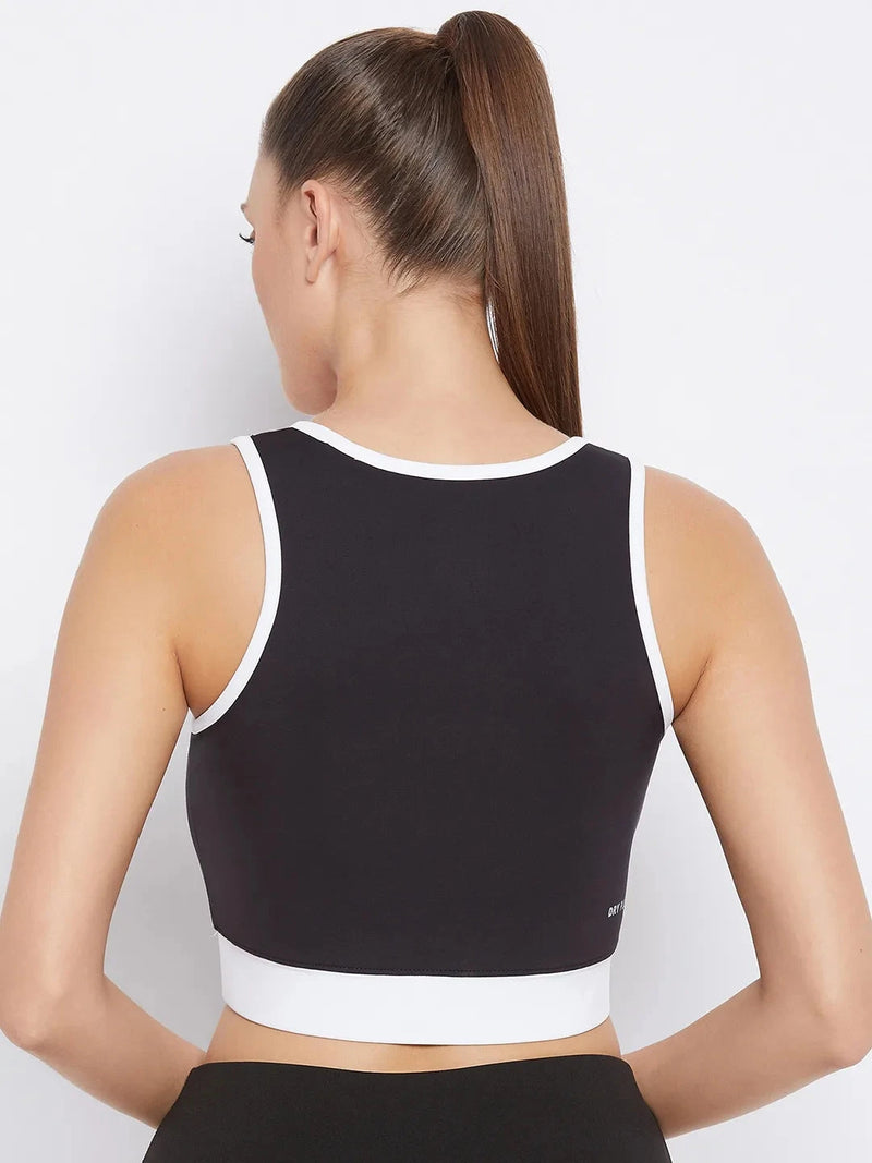 Typography Printed Workout Bra Non-Wired Removable Padded Athlisis Sports