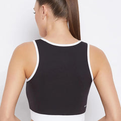 Typography Printed Workout Bra Non-Wired Removable Padded Athlisis Sports