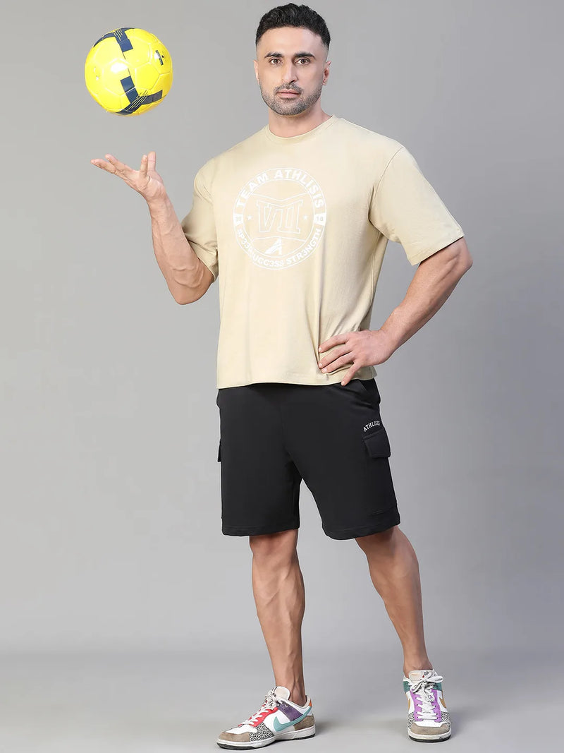 S³ Oversized T-Shirt Beige