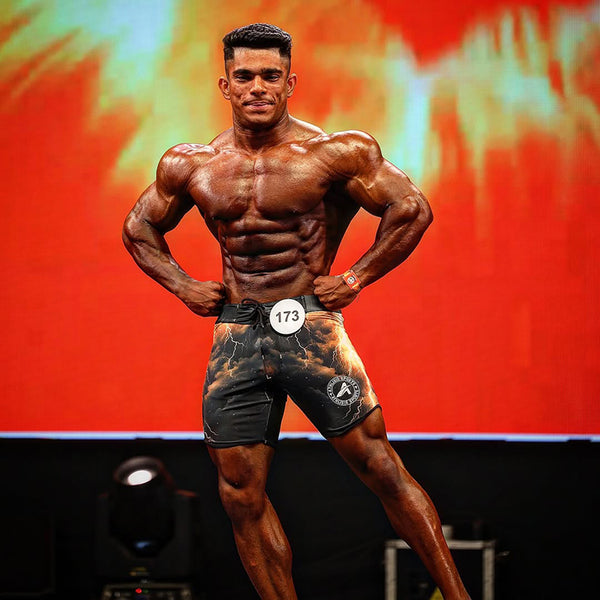 Yellow Thunder Men's Physique Shorts