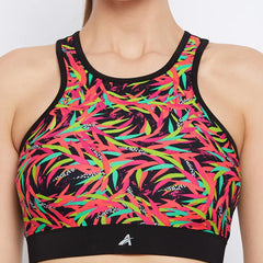 Floral Print Sports Bra