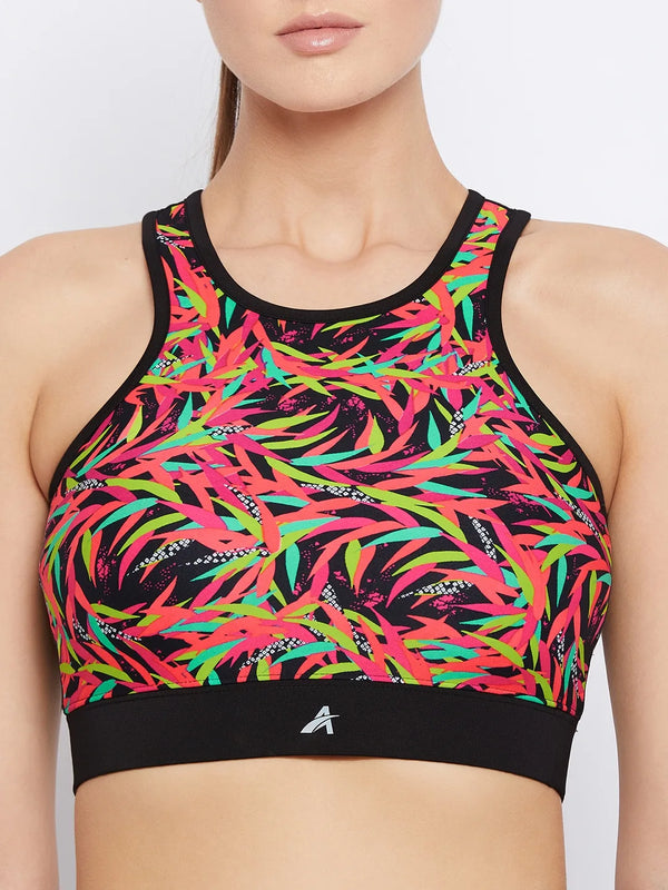 Floral Print Sports Bra