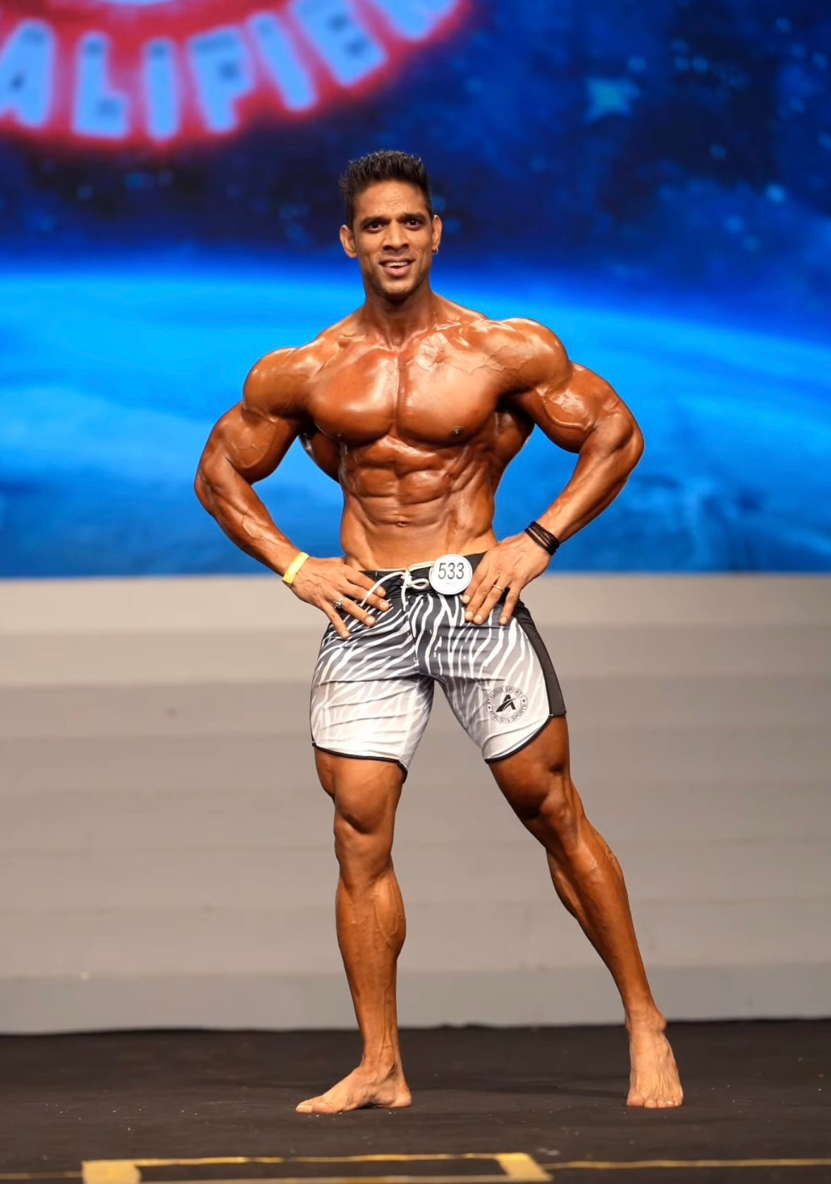 V Blue Men's Physique Shorts – Athlisis Sports