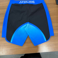 Blue Black Bubble Elite Men's physique Shorts
